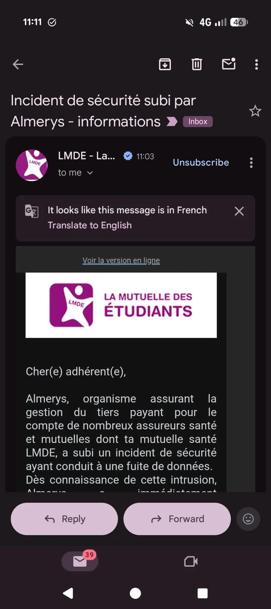 Preuve de fuite du 24 mai 2026